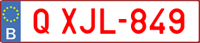 Trailer License Plate